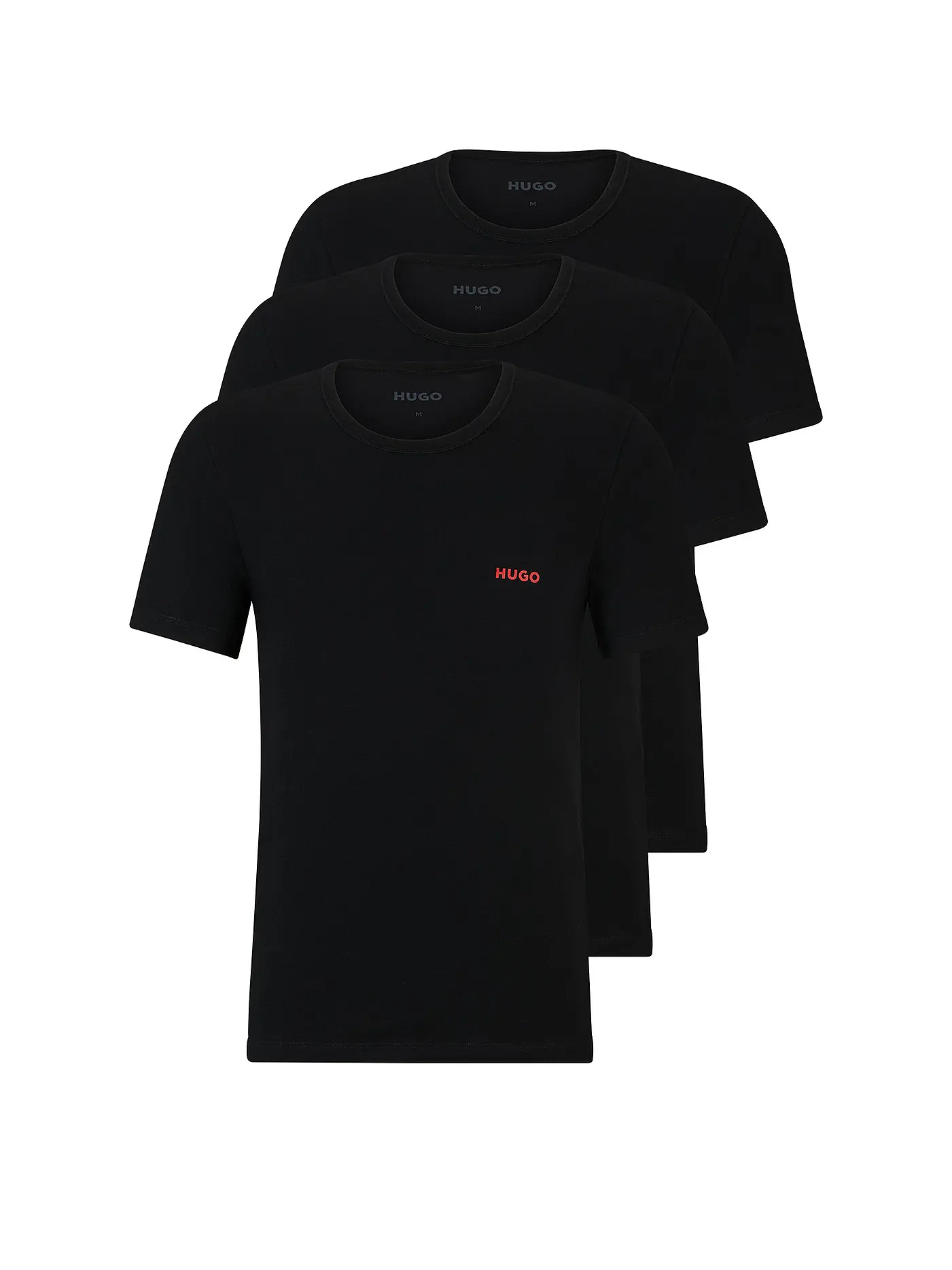 HUGO | T-Shirt 3er Pkg. TRIPLET | schwarz